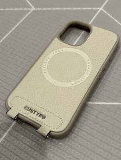 Custype iPhone16 ベージュ レザー調 iPhoneケースのサムネイル