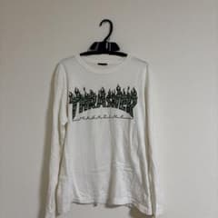 THRASHER 長袖Tシャツ ホワイト ロゴプリントのサムネイル