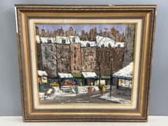 金澤満寿雄 パリ冬日 F10号 油彩画 直筆サイン 元二科会会友 二科賞受賞 m48284219906_1.jpg?1748090085