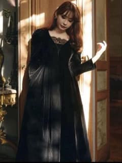 her lip to royce velour long dress - メルカリ