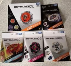 ベイブレードX UX21.UX17.UX20.BX23.CX13 5点セットのサムネイル