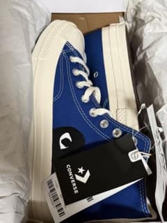 未使用♡コンバース×プレイコムデギャルソン　チャックテイラー　ローカット　ブルー コンバース×コムデギャルソン CT70 チャックテイラー ブルー 新品未