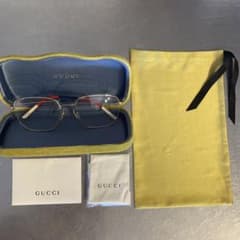 GUCCI グッチ ゴールド レディーススクエア眼鏡のサムネイル
