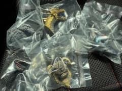 이치 반 쿠지 고질라 대괴수 열전 GG상 몬스터 헤드 마그넷 5점