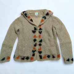 Rietta イタリア製 ハンドニット カーディガン ベージュのサムネイル