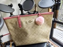 COACH シグネチャー トートバッグ ピンクのサムネイル