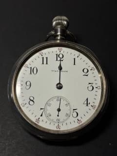 稼働 WALTHAM 懐中時計925 98g 15石 アンティーク 手巻き 銀製 - メルカリ