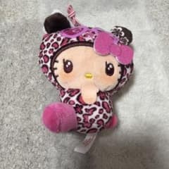サンリオ パンダ ハローキティ こんがり日焼けレオパードマスコット ピンク