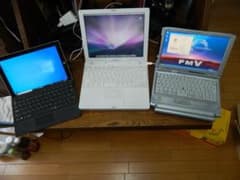 部品取り用ノートPC3台  iBookG4 Surface3 LooxT9のサムネイル