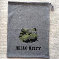 HELLO KITTY ハローキティ 迷彩柄 巾着袋