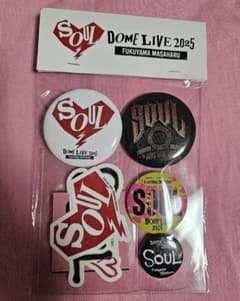 福山雅治 DOME LIVE 2025 SOUL ステッカー＆缶バッジのサムネイル