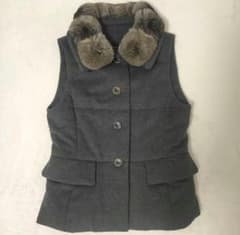 フォクシー カシミヤ ベスト チンチラ グレー M - メルカリ