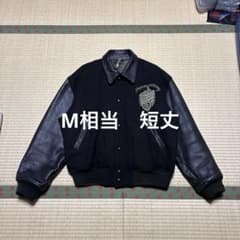 短丈】PAZZO スタジャン スタジアムジャンパー M-L相当 ブラック 