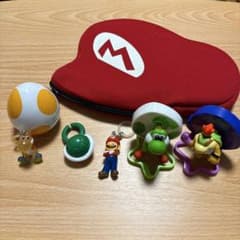 マリオ グッズ まとめ売りキーホルダー ポーチ　ヨッシー　めじるしキーホルダーのサムネイル