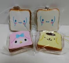 サンリオキャラクターズ ふわふわパンマスコット シナモロール ポムポムプリン