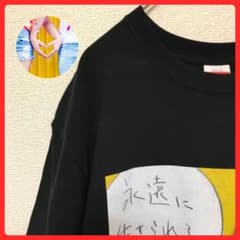 人気アイテム【銀杏BOYZ × 奈良美智】Tシャツ/ブラック/バンド