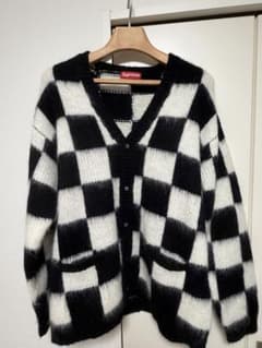 Supreme Checkerboard Cardigan Black XL - メルカリ