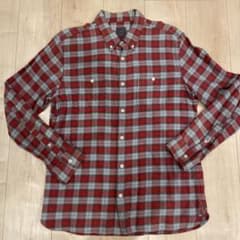 Gap レッド グレー チェック ネルシャツ Lのサムネイル