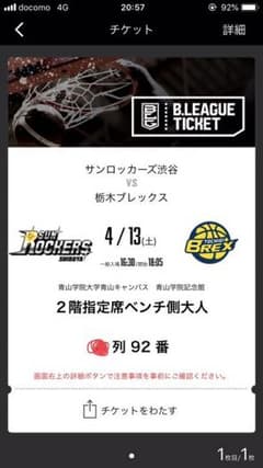 Bリーグ 栃木ブレックスvsサンロッカーズ渋谷 4/13のサムネイル