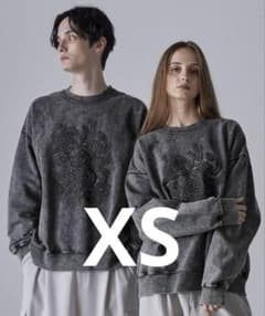 CLEL 刺繍スウェット　チャコールグレー　XSのサムネイル
