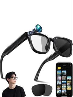新品　Imspace　4K カメラ搭載 スマートグラス 　ウェアラブルデバイスのサムネイル