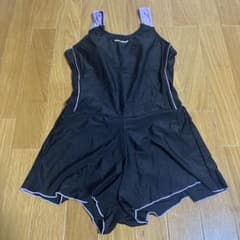 ワンピース水着 ブラック パープル170cmのサムネイル