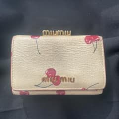 miumiu 財布 ミニ財布 チェリー さくらんぼ ウォレット miumiu 財布 ミニ財布 チェリー さくらんぼ ウォレット ミュウミュウ