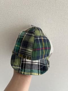 【サイズ44cm】恐竜背びれデザイン チェックキャップのサムネイル