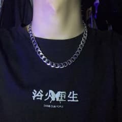 ゴツめ　極太　チェーンネックレス メンズ シルバーのサムネイル