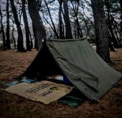 【元衛生隊員】1950年代　オランダ軍幕　パップテント ヴィンテージテント 元衛生隊員様専用】1950年代 オランダ軍幕 パップテント