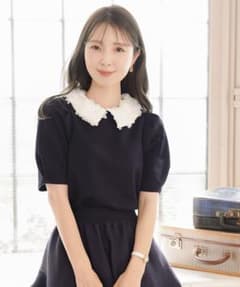 ルレーヴヴァニレ 2WAY フラワー 襟 カット トップス - メルカリ
