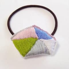 五角形刺繍ヘアゴム＊のサムネイル