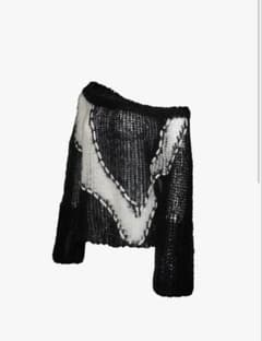 theredthread S big symbol knit black - メルカリ