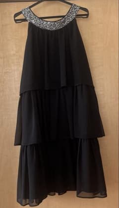 【USA製】キッズ フォーマルドレス サイズ14（150〜160cm）黒のサムネイル