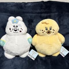 匿名配送　んぽちゃむ　きみまろ　まんぷくBIGぬいぐるみ　2点セット