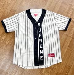 Supreme Vertical Logo Baseball ベースボールシャツのサムネイル