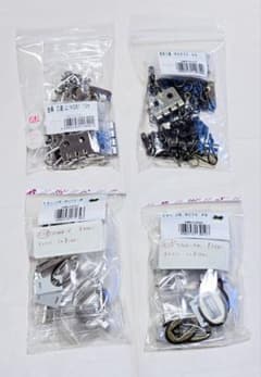 手芸用金具 まとめ売り 三連金具 ヒネリ小判 4種セットのサムネイル