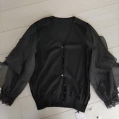 Ｒ様専用　ルイルエブティック　カーディガン　ブラックのサムネイル