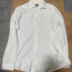 ZARA MAN 長袖シャツ ホワイト ストライプのサムネイル