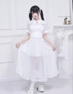 NoGenKi 透け感コルセット付けロングワンピースのサムネイル