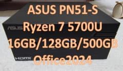 ASUS PN51-S1 Ryzen7 5700U 16GB オフィス2024 - メルカリ