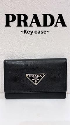 ゆう✨お値下げ中✨未使用✨PRADA ブラックレザー ケース ✨PRADA✨ ブラック レザーキーケース - メルカリ