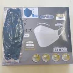 中身のみ　箱なし　大きめ立体マスク ブルー ネイビー系