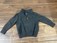 Polo Ralph Lauren グレー ハーフジップセーター90のサムネイル
