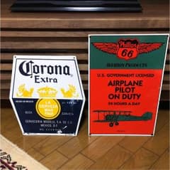 アメリカン雑貨 看板 二点セット ペニー様専用！のサムネイル