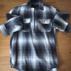HickoryShirtCo. ハーフジップ ネルシャツのサムネイル