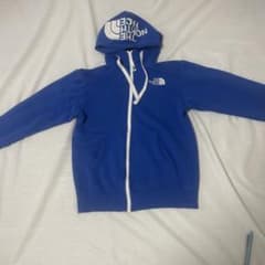 THE NORTH FACE ノースフェイス　ジップパーカー XS 青　裏起毛のサムネイル