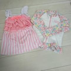 女の子用　水着セット100サイズのサムネイル