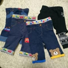 ニット系ズボン 80～100 ４枚セット♪のサムネイル