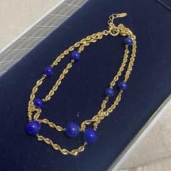 18K YG ラピスラズリ 2連ブレスレットのサムネイル